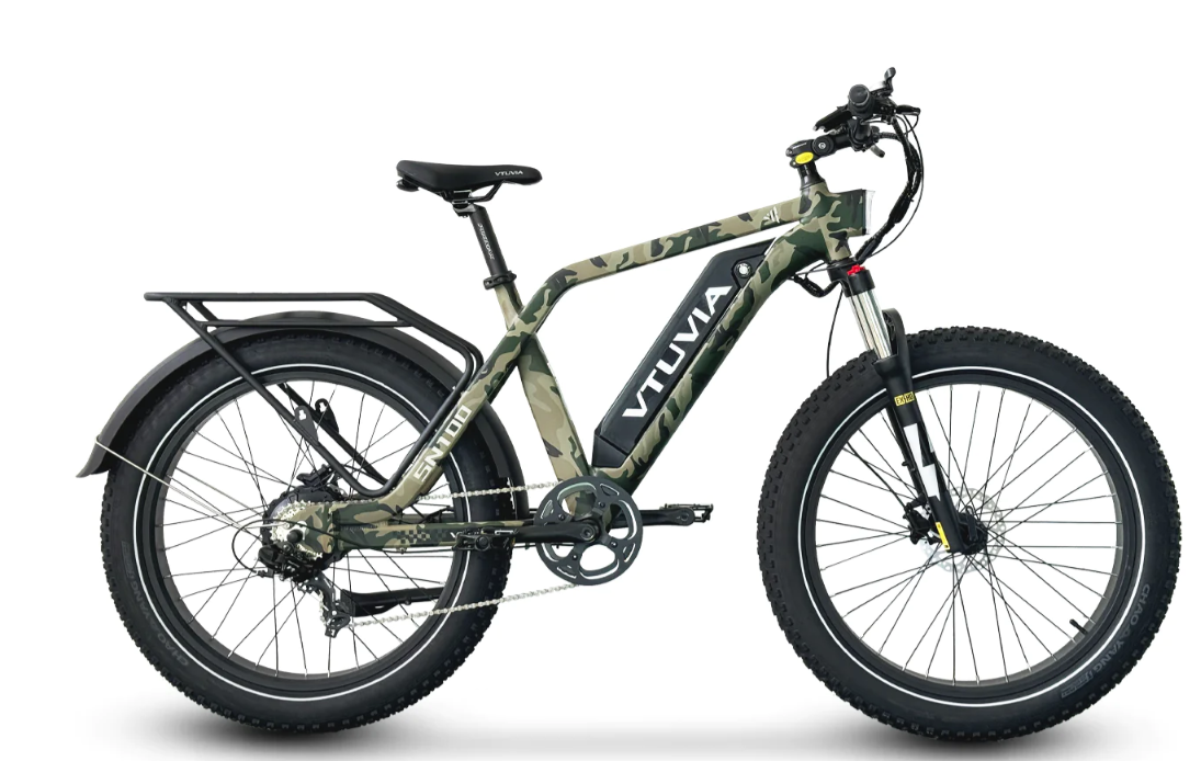 VTUVIA SN100 26 Inch Hunting Fat Tire E Bike Bronson EBikes Trikes Inc